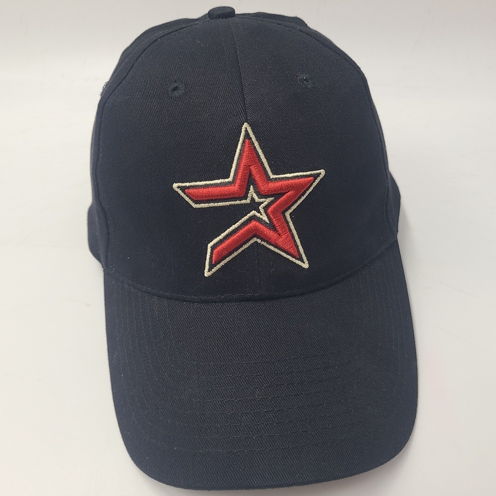 Houston Astros Hat Adjustable BWM Global Black Red MLB Baseball Logo SGA‎ Men
